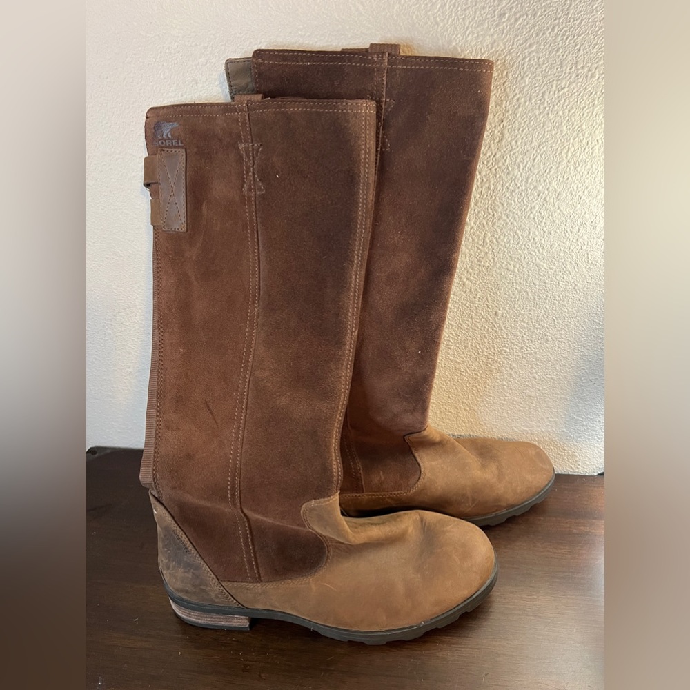 Sorel Emelie Tall Boots-Women’s Tobacco Size 9 US
